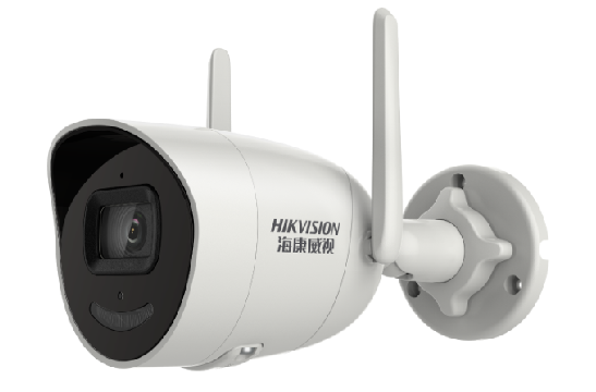 The Hikvision camera indicates that the network access is abnormal